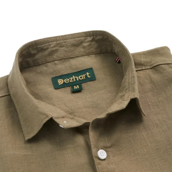 Brown Linen Shirt for Men – Rich & Sophisticated - Image 2
