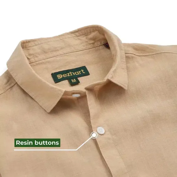 Beige Linen Shirt for Men – Versatile & Stylish - Image 2