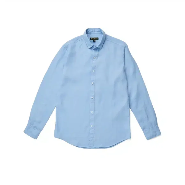 Light Blue Long Sleeves linen shirt - Cool and Calm